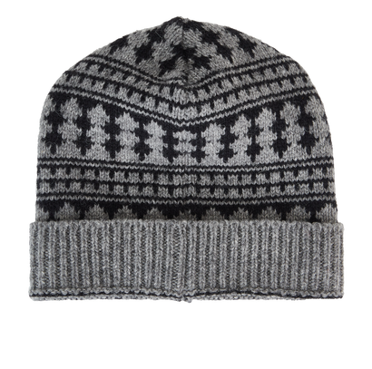 Saint Laurent Geometric Pattern Beanie, front view